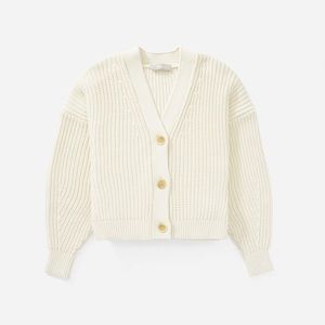 The Texture Cotton Crop Cardigan from Everlane